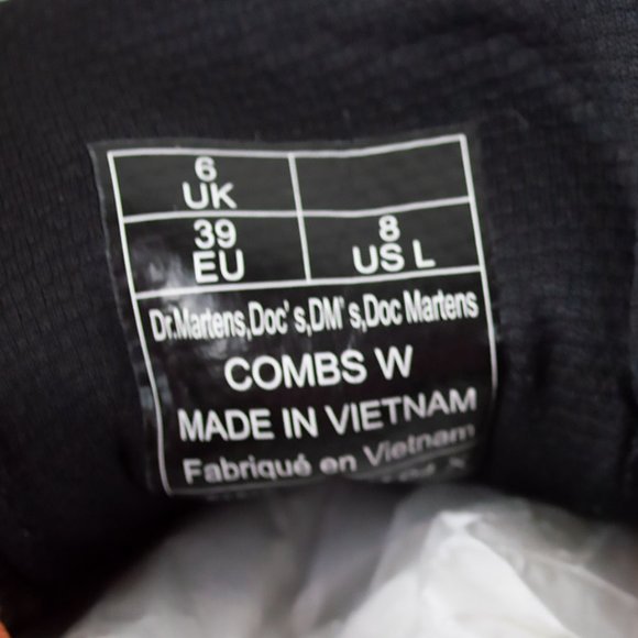 Dr. Martens Black Combs Ripstop Nylon Boots - Picture 12 of 13